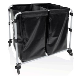 Wäschewagen 2 Säcke schwarz