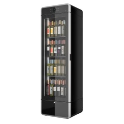 Weinlagerschrank schwarz WINE BLACK FIT SLIM