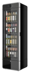 Weinlagerschrank schwarz WINE BLACK FIT SLIM