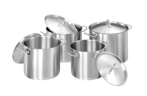 Edelstahl Topfset - 4 Töpfe mit Deckel