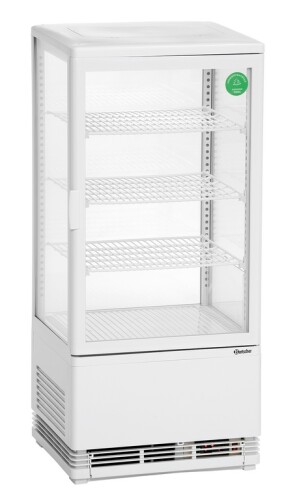 Mini-Kühlvitrine 78L weiß