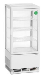 Mini-Kühlvitrine 78L weiß