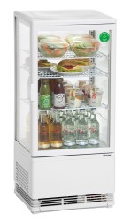 Mini-Kühlvitrine 78L weiß