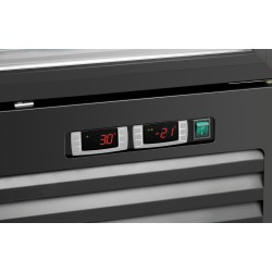 Kühl-/Gefrierkombination schwarz 820L