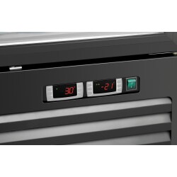 Kühl-/Gefrierkombination schwarz 430L