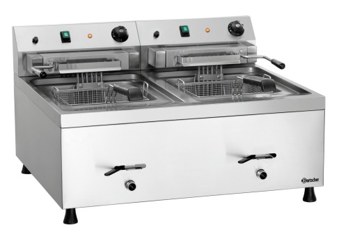 Elektro-Fritteuse 2 Becken 12L-20
