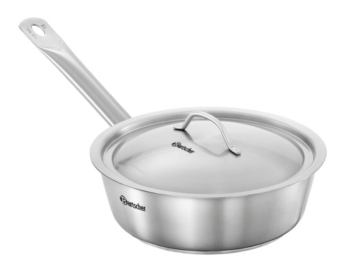 Edelstahl Bratpfanne mit Deckel E240-D1