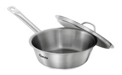 Edelstahl Bratpfanne mit Deckel E200-D1