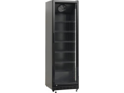 Glastürkühlschrank schwarz SD 430Eblack