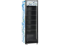 Glastürkühlschrank schwarz SD 430Eblack
