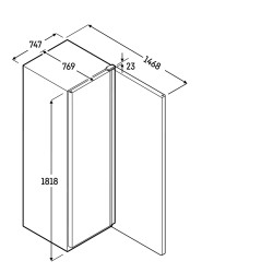 Gastro Gefrier-Lagerschrank Statische Kühlung FFFsg 5501