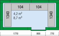 Tiefkühlzelle EVO 1300
