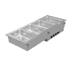 Einbau Bain Marie 4x GN 1/1 mit getrennt regelbaren Becken