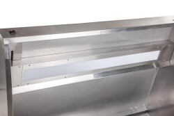 Wandhaube Trapezform 200x90cm Flammschutzfilter Typ F1