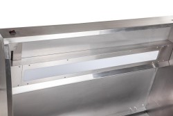 Wandhaube Trapezform 260x110cm Flammschutzfilter Typ F1