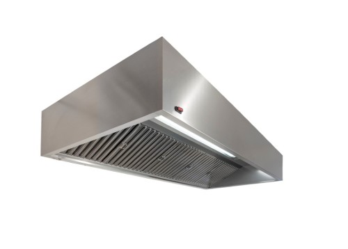 Wandhaube Kubusform 180x90cm Flammschutzfilter Typ F1