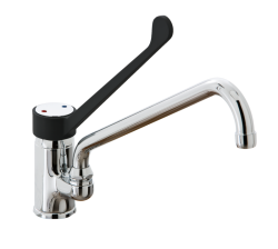 STYL Einhebel-Mischbatterie mit Schwenkhahn gebogen H370mm