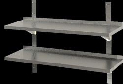 Wandbord 2 Böden mit Aufkantung B 160cm x T 30cm