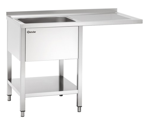 Spülcenter 1 Becken Abtropffläche (re.) Grundboden B1200