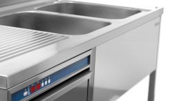 Spülcenter 2 Becken Abtropffläche (li.) Grundboden B1600