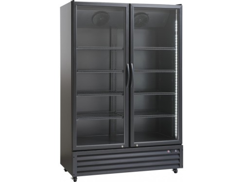 Gestränkekühlschrank schwarz 2-türig SD1326Eblack