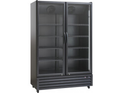Gestränkekühlschrank schwarz 2-türig...