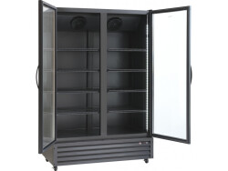 Gestränkekühlschrank schwarz 2-türig...