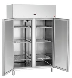 Edelstahl Kühlschrank mit 2 Türen 2/1GN 1400L