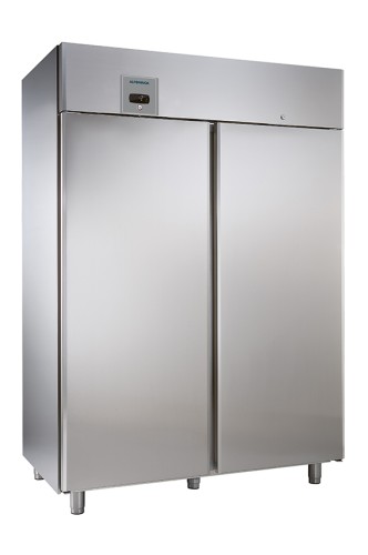 Edelstahl Gastro-Kühlschrank 2-türig KU 1402 Base