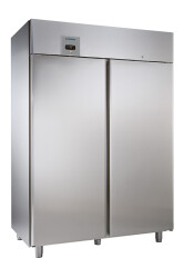 Edelstahl Tiefkühlschrank mit 2 Türen TKU 1402...