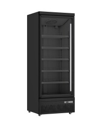 Getränkekühlschrank schwarz mit Glastür...