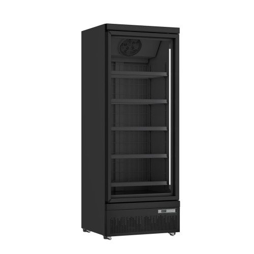 Tiefkühlschrank schwarz mit Glastür Modell GTK 560 Pro