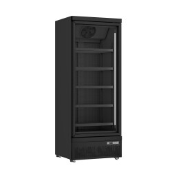 Tiefkühlschrank schwarz mit Glastür Modell GTK...