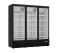 Tiefkühlschrank schwarz mit 3 Glastüren Modell GTK 1480 Pro