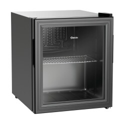 Mini Glastür Kühlschrank schwarz 46 Liter