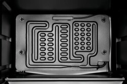 Mini Glastür Kühlschrank schwarz 46 Liter