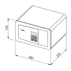 Zimmersafe für Hotels ProSafe MD280L