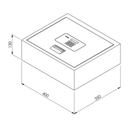 Zimmersafe mit Öffnung von oben ProSafe MDT 400 X