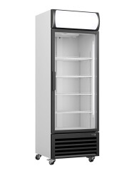 Kühlschrank mit Glastür & Werbetafel GTK 370