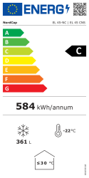 Tiefkühltruhe EL 45-NC