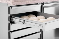 Pizza-Kühltisch 2 Türen & Teigschubladen G-S7T2