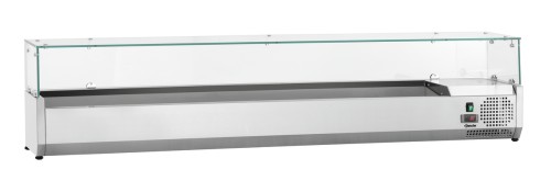 Kühlaufsatz 10 x 1/4 GN GL3-2005 mit Glasaufsatz