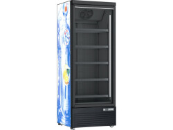 Tiefkühlschrank mit Glastür schwarz DC560BC