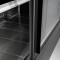Wandkühlregal OLIMPO 100 schwarz mit Schiebetüren