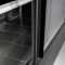 Wandkühlregal OLIMPO 180 schwarz mit Schiebetüren