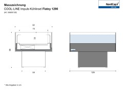 Impuls-Kühlinsel FLATEY 1290 Plexi-Schiebescheiben