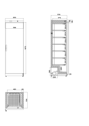 Tiefkühlschrank 402 TK CHR