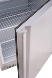 Edelstahl Kühlschrank 202 U CHR