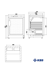 Kühlschrank mit Glastür 202 GU