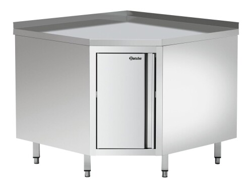 Edelstahl Eckschrank 700 FT mit Zwischenboden